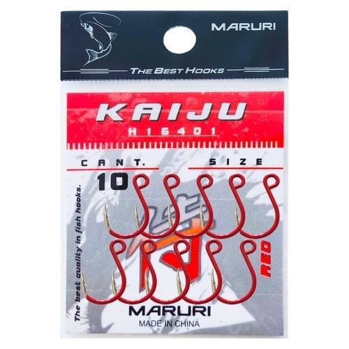 Anzol In-line Maruri Kaiju Red N3/0 10un
