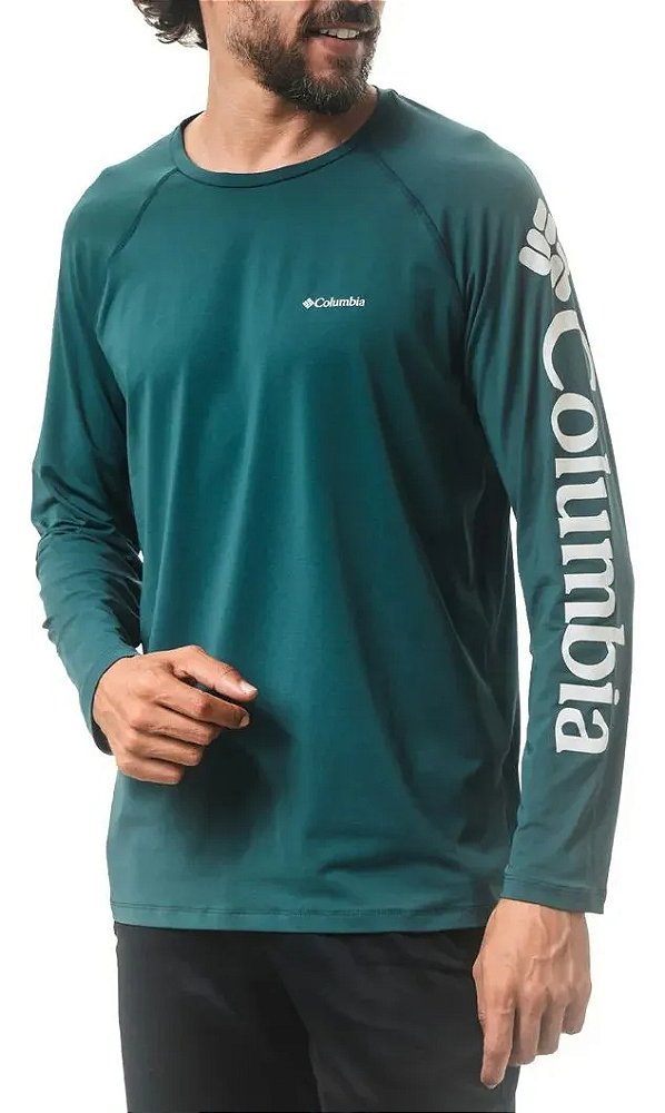 Camiseta Columbia Masculina Aurora Manga Longa