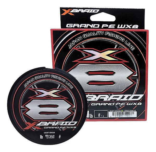 Linha Multifilamento X-Braid Grand PE WX8 150M Verde Claro