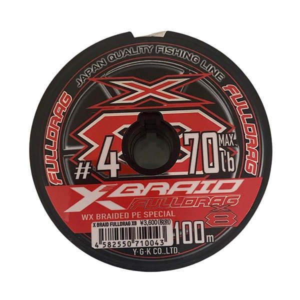 Linha X-Braid Fulldrag X8 70lb - 0,33mm - 100m