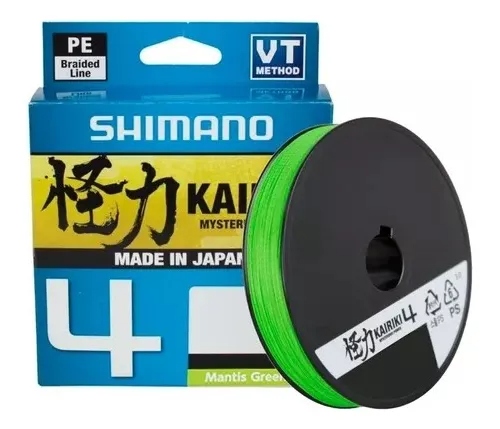Linha Multifilamento Shimano Kairiki 4 300m Verde