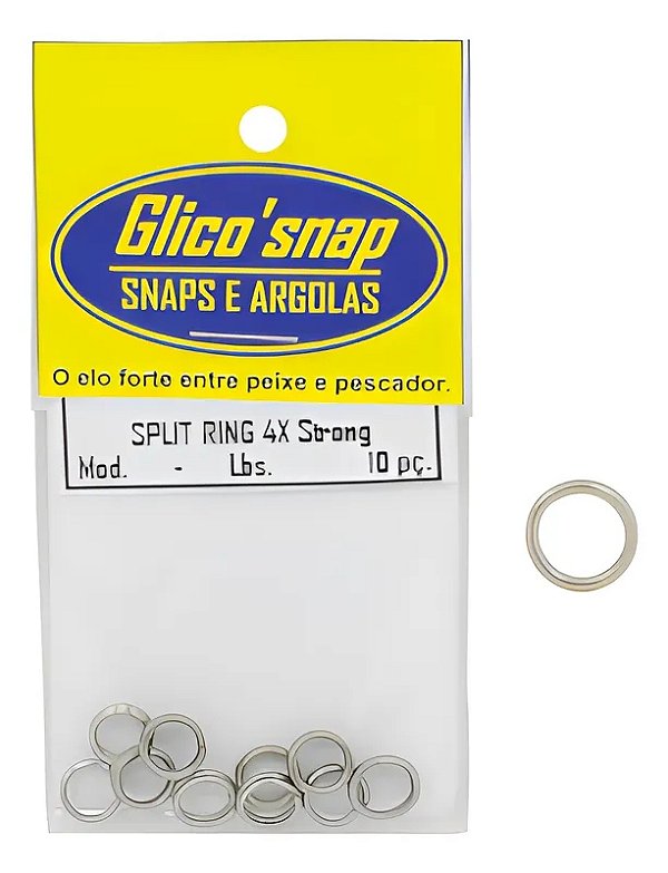 Argola Split Ring 4x Strong Glico
