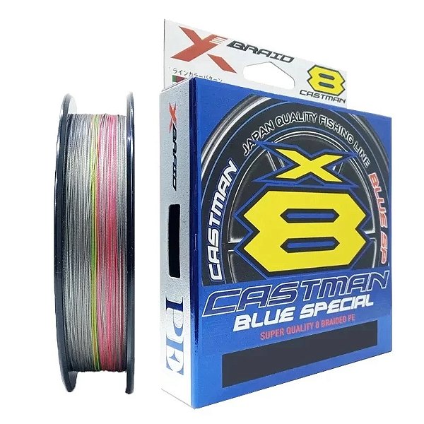 Linha Multifilamento X-Braid Castman Blue Special X8 300m