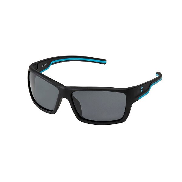 Óculos de Sol Shimano Eclipse Preto e Azul Smoke Polarizado