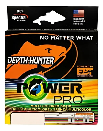 Linha Multifilamento Power Pro Depth-Hunter 333yds 305m Multi Cor
