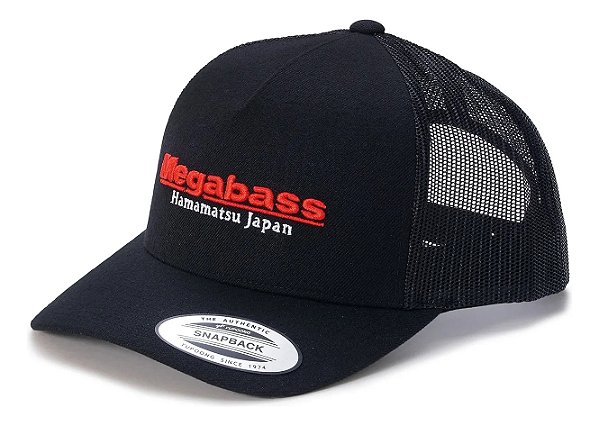 Boné Megabass Classic Trucker Preto/Vermelho
