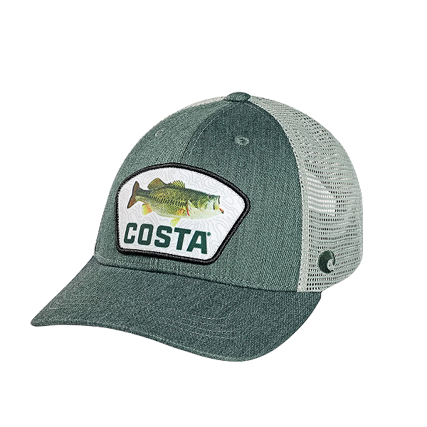 Boné Costa Del Mar Topo Largemouth Bass Trucker