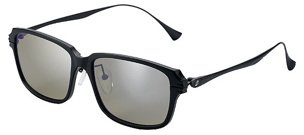 Óculos De Sol Zeque Jake F-2200 Matte Black Silver Mirror