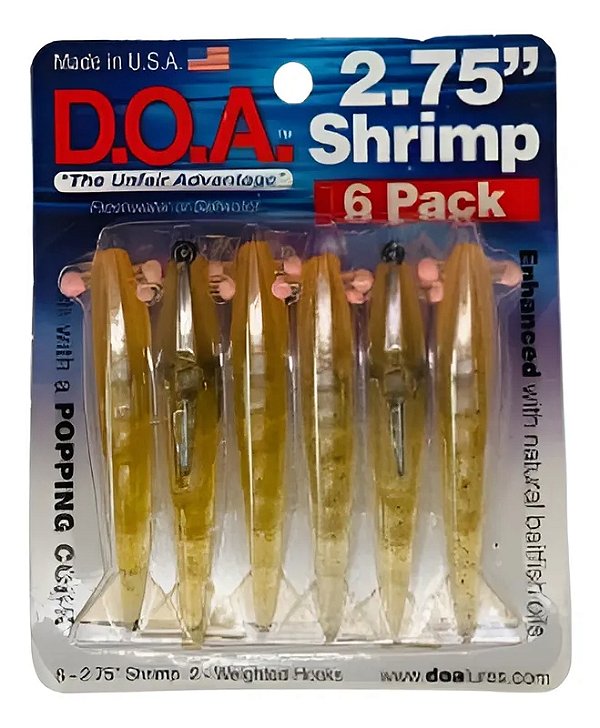 Isca Artificial Camarão D.O.A. 2.75