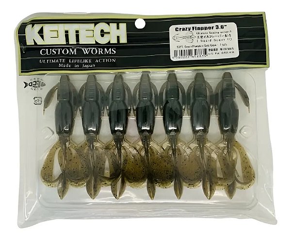 Isca Artificial Keitech Crazy Flapper 3.6