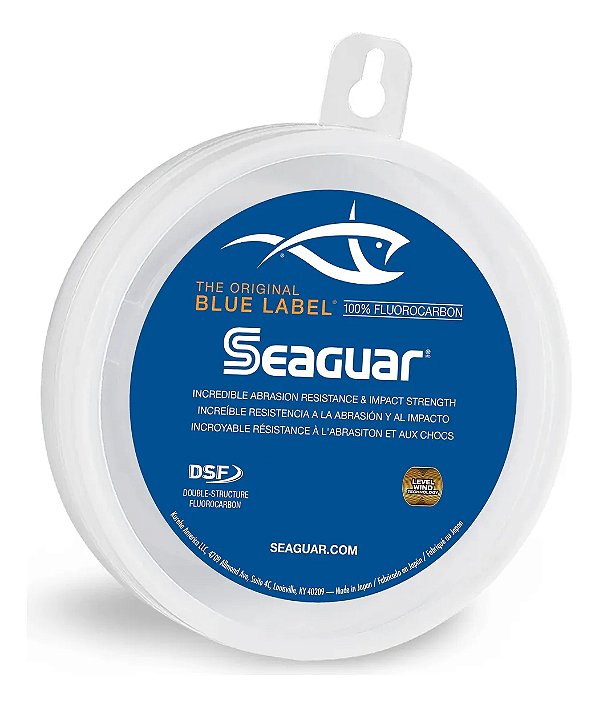 Linha Seaguar Fluorocarbono Leader Blue Label 50lb 0,660mm