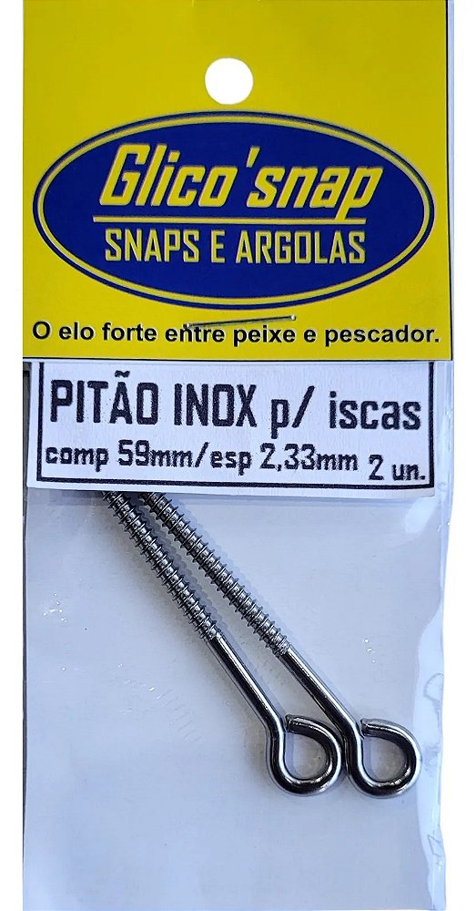 Pitão Inox Para Iscas Glico