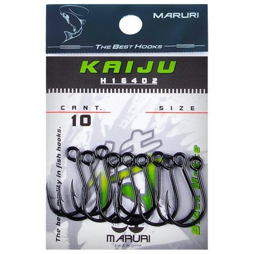 Anzol In-line Maruri Kaiju Matte Black N3/0 10un