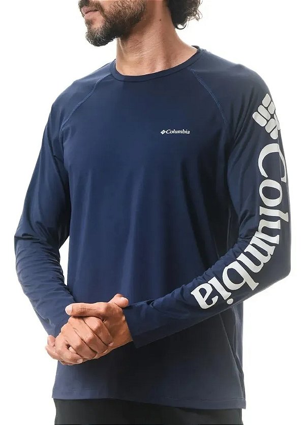 Camiseta Columbia Masculina Aurora Manga Longa