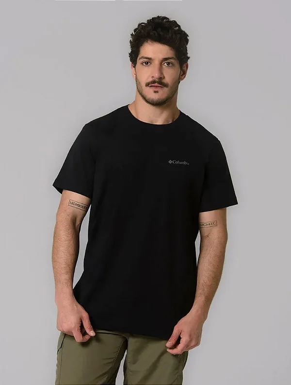 Camiseta Columbia Masculina Button Badge
