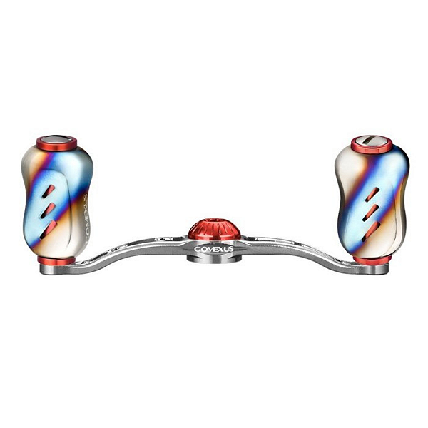 Manivela Gomexus Alumínio Usinado 100mm Knob Titânio 7x4mm