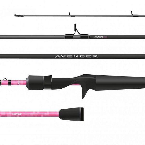 Vara Carretilha Marine Sports Avenger Pink AVG-C601MF 6'0 12-17lb