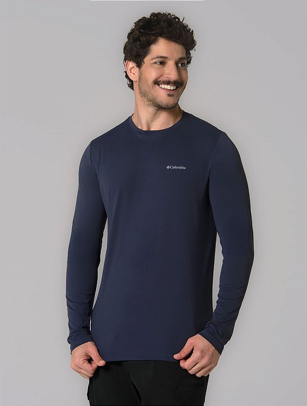 Camiseta Columbia Masculina Neblina Manga Longa