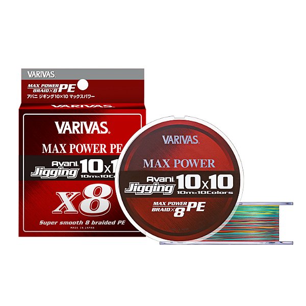 Linha Multifilamento Varivas Avani Jigging 10x10 Max Power PE X8 600m