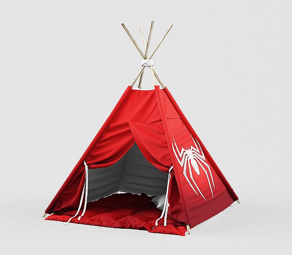Cabaninha/tenda/toca Infantil para Festa do Pijama Homem Aranha Montessori