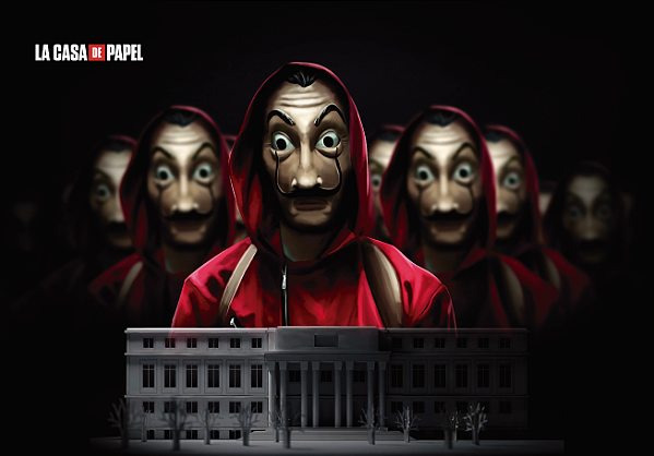 Painel Decorativo La Casa de Papel