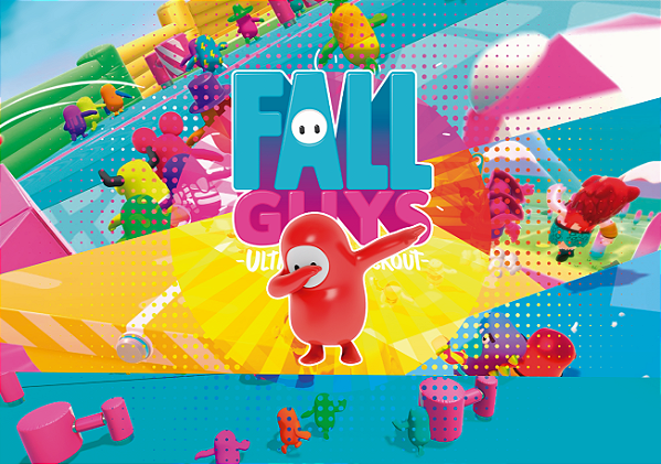 Painel Decorativo Fall Guys
