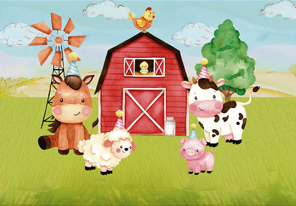 Painel Decorativo Fazendinha