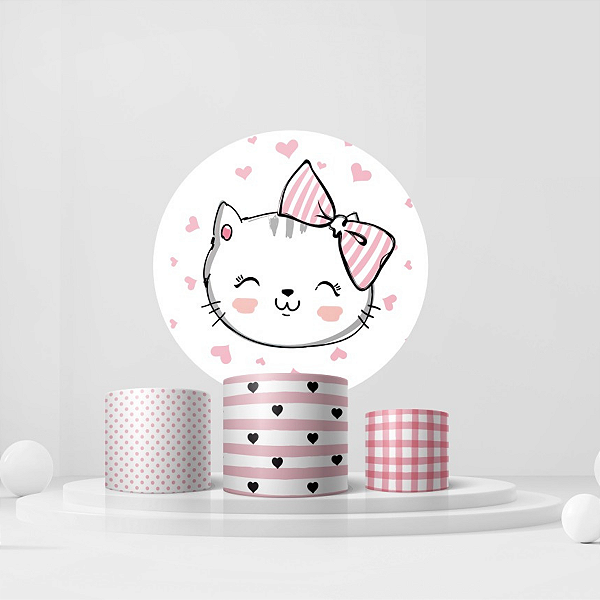 Veste Fácil Festa - Gatinho Rosa