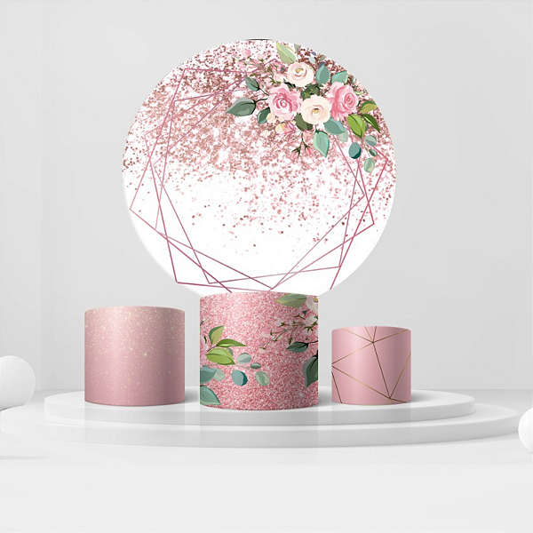 Veste Fácil Festa - Glitter Rosa