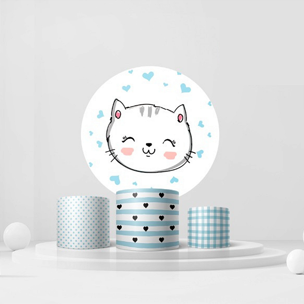 Veste Fácil Festa - Gatinho Azul