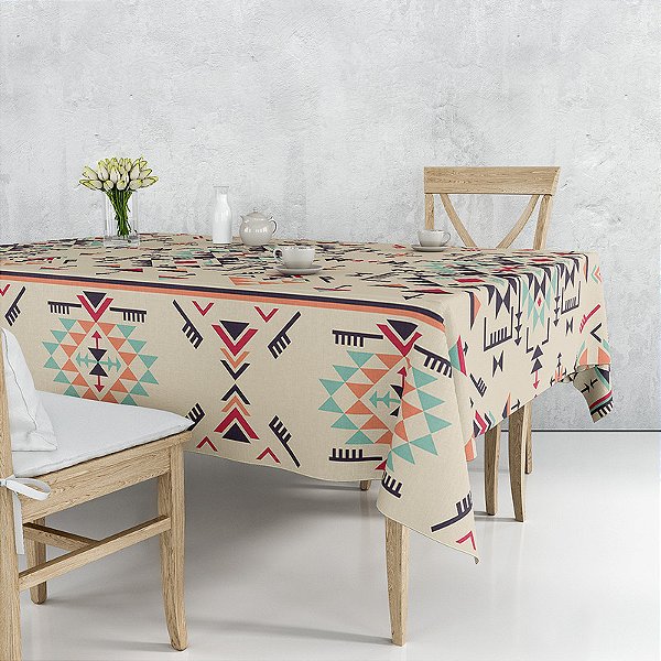 Toalha de Mesa Retangular - Mosaico