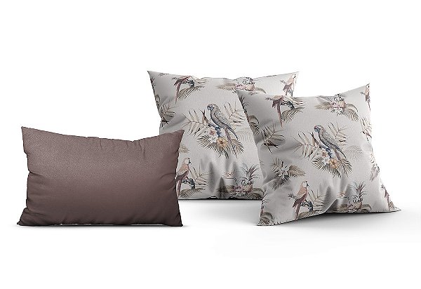 Almofadas Decorativas Retangular Pássaro