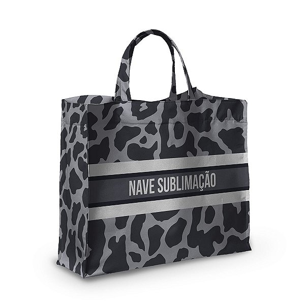 Bolsa Nave Bag Impermeável Estampas Onça Cinza