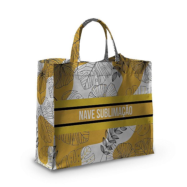 Bolsa Nave Bag Impermeável Estampas Folhas Amarelas