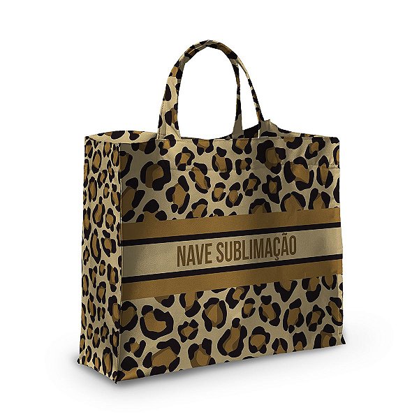 Bolsa Nave Bag Impermeável Estampas Onça Marrom