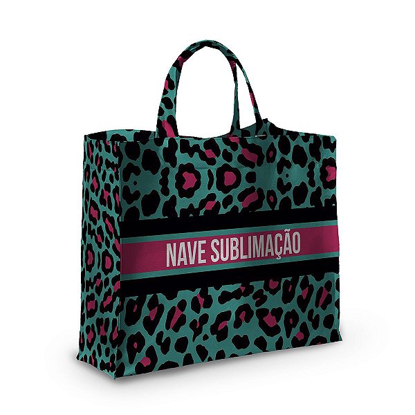 Bolsa Nave Bag Impermeável Estampas Onça Rosa / Verde