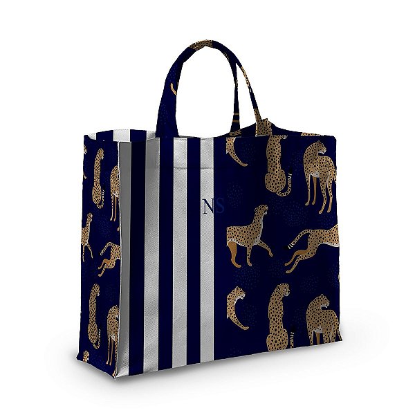 Bolsa Nave Bag Impermeável Estampas Azul Listra