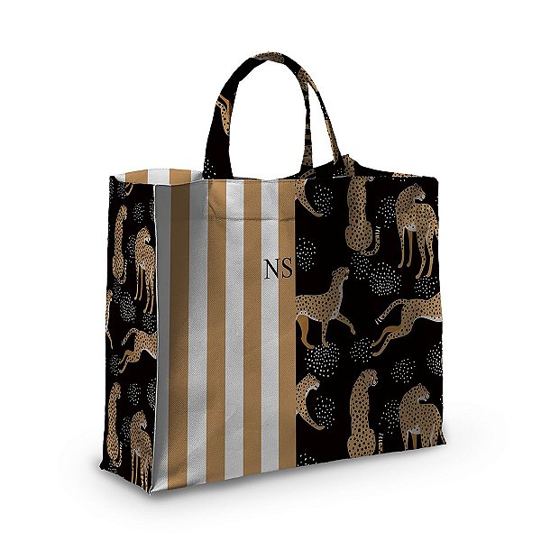 Bolsa Nave Bag Impermeável Estampas Preto Listra