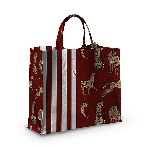 Bolsa Nave Bag Impermeável Estampas Vermelho Listra