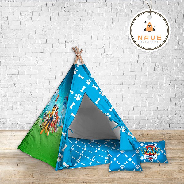 Kit Cabaninha/tenda/toca Infantil para Festa do Pijama Patrulha Canina Montessori