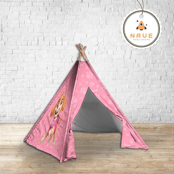Kit Cabaninha/tenda/toca Infantil para Festa do Pijama Patrulha Canina Montessori