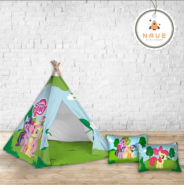 Kit Cabaninha/tenda/toca Infantil para Festa do Pijama My Little Pony Montessori