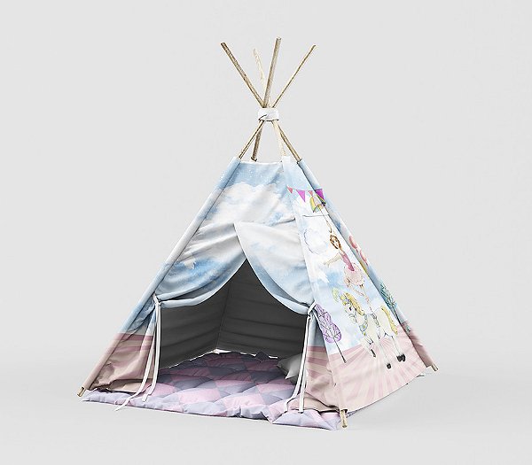 Kit Cabaninha/tenda/toca Infantil para Festa do Pijama Circo Montessori