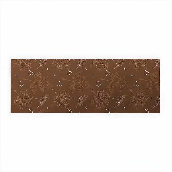 Conjunto Caminho de Mesa Estampas - Marrom