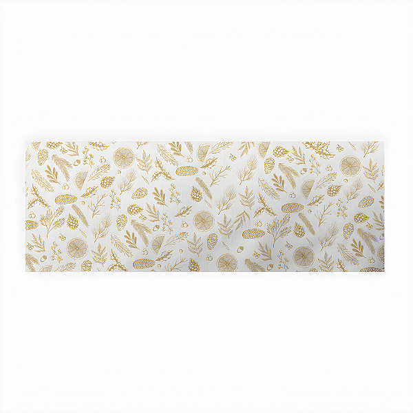 Caminho de Mesa Estampas - Branco Frutas