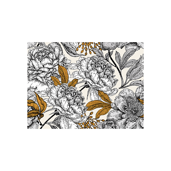Jogo Americano Para Mesa Posta Floral Branco