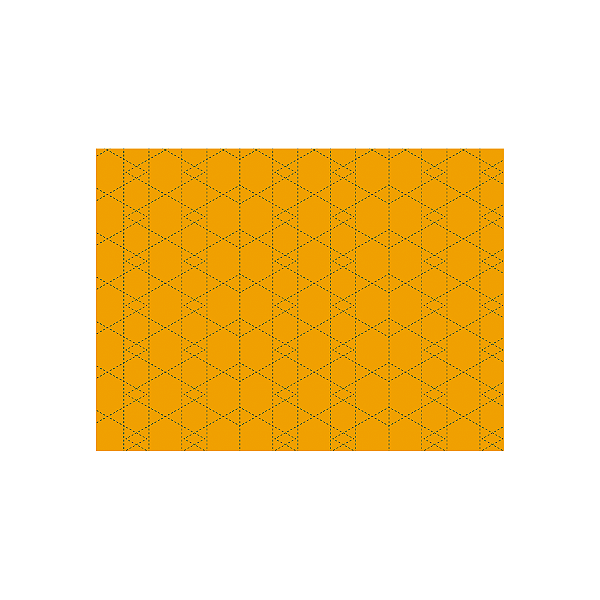 Jogo Americano Para Mesa Posta Padrão Amarelo