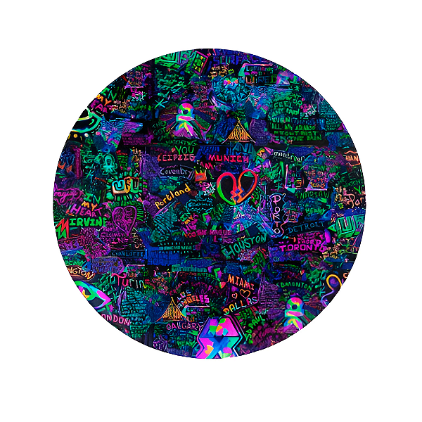 Sousplat Mesa Posta Abstrato