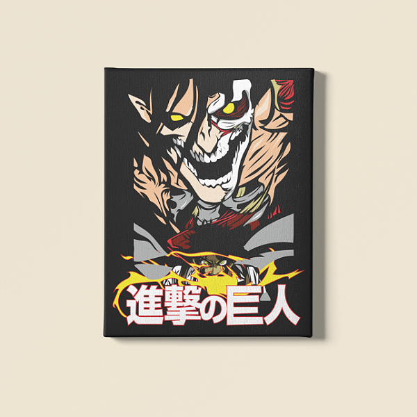Quadro Personalizado - Attack On Titan Titã de Ataque