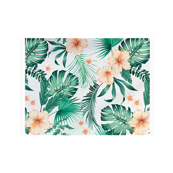 Canga Retangular - Floral Tropical
